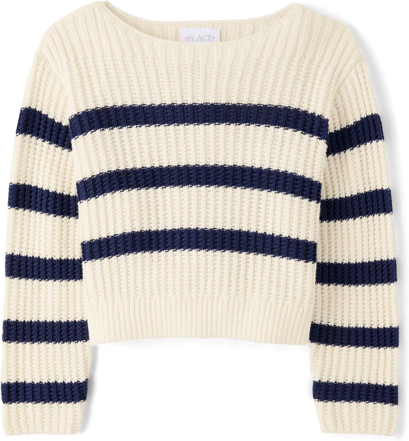 The Children's Place Girls' Long Sleeve Crew Neck Pullover Sweater