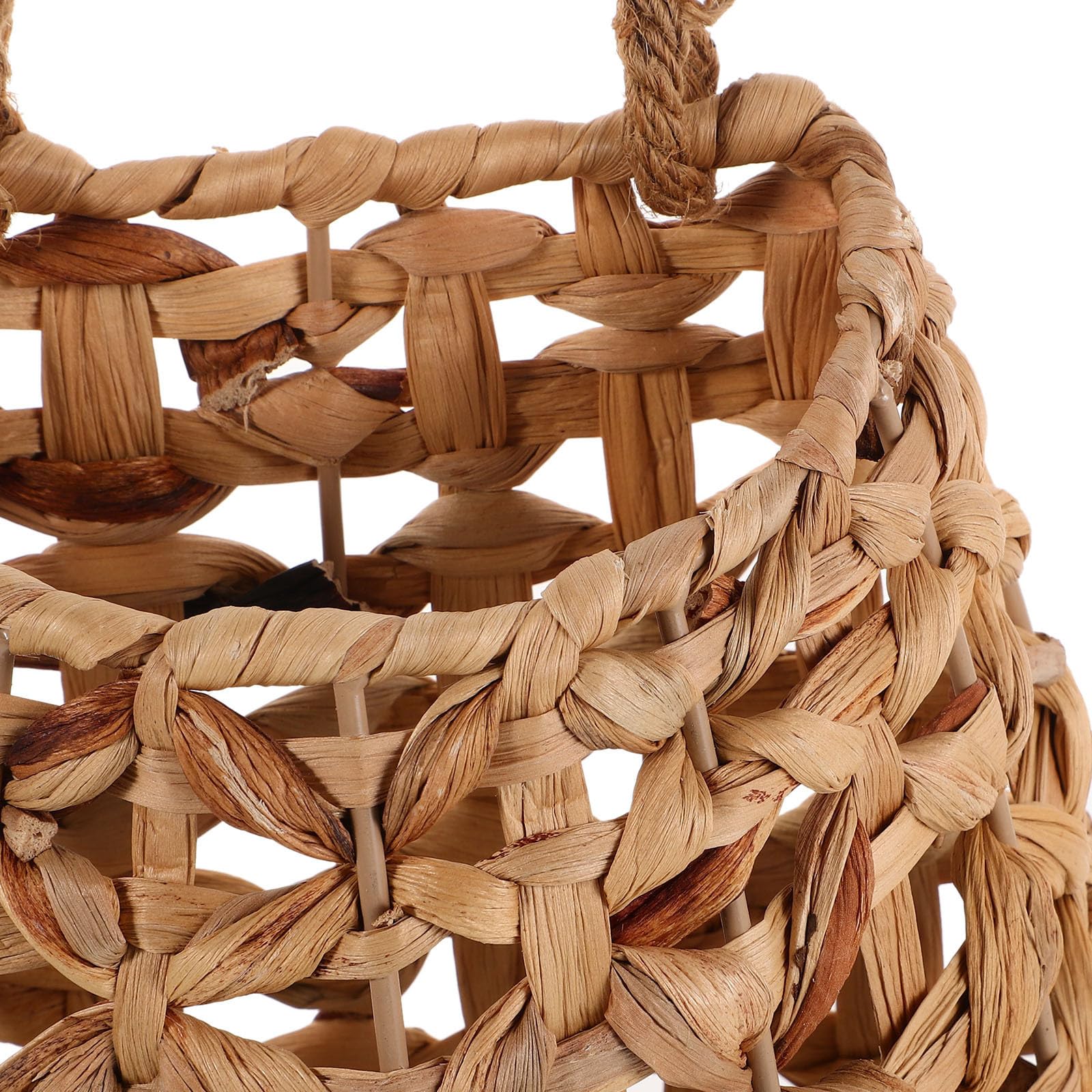 Alipis Cesta Colgante Tejida de Hierba de Calabaza Ligera y Portátil para Almacenamiento en Cocina y Decoración de Pared Estilo Nórdico Elegante