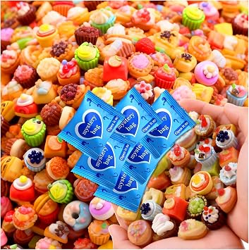 Mini Glow In The Dark Animal Resin Models, Resin Animals Mystery Bags, Individually Wrapped Blind Bags Tiny Animal Figurines, Collectible Mini Animals For Fairy Garden, DIY Crafts 50, Cake