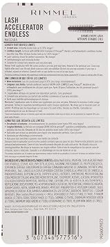 Rimmel London Lash Accelerator Endless Volume Mascara, Micro-Fiber Formula, No Clumps, Grow-Lash Complex, 003, Extreme Black, 0.33 oz