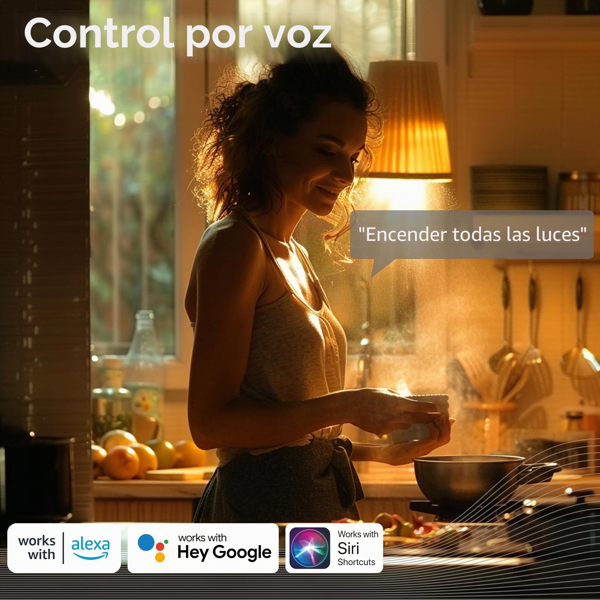 CALEX bombillas LED inteligentes, E27 G95 con filamento dorado, luz blanca, regulables, control por aplicación y voz, pack de 3 | Un brillo cálido y decorativo con filamento dorado visible, con control por voz mediante Alexa o Google Home