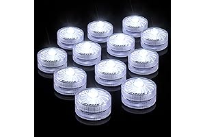 12-Piece Pack of HL White Small LED Submersible Lights