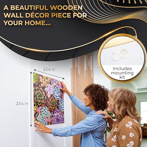 Miniatura 5 de ZenChalet Rompecabezas de madera con sensación suculenta de 1000 piezas  para mejorar el estado de ánimo y la concentración