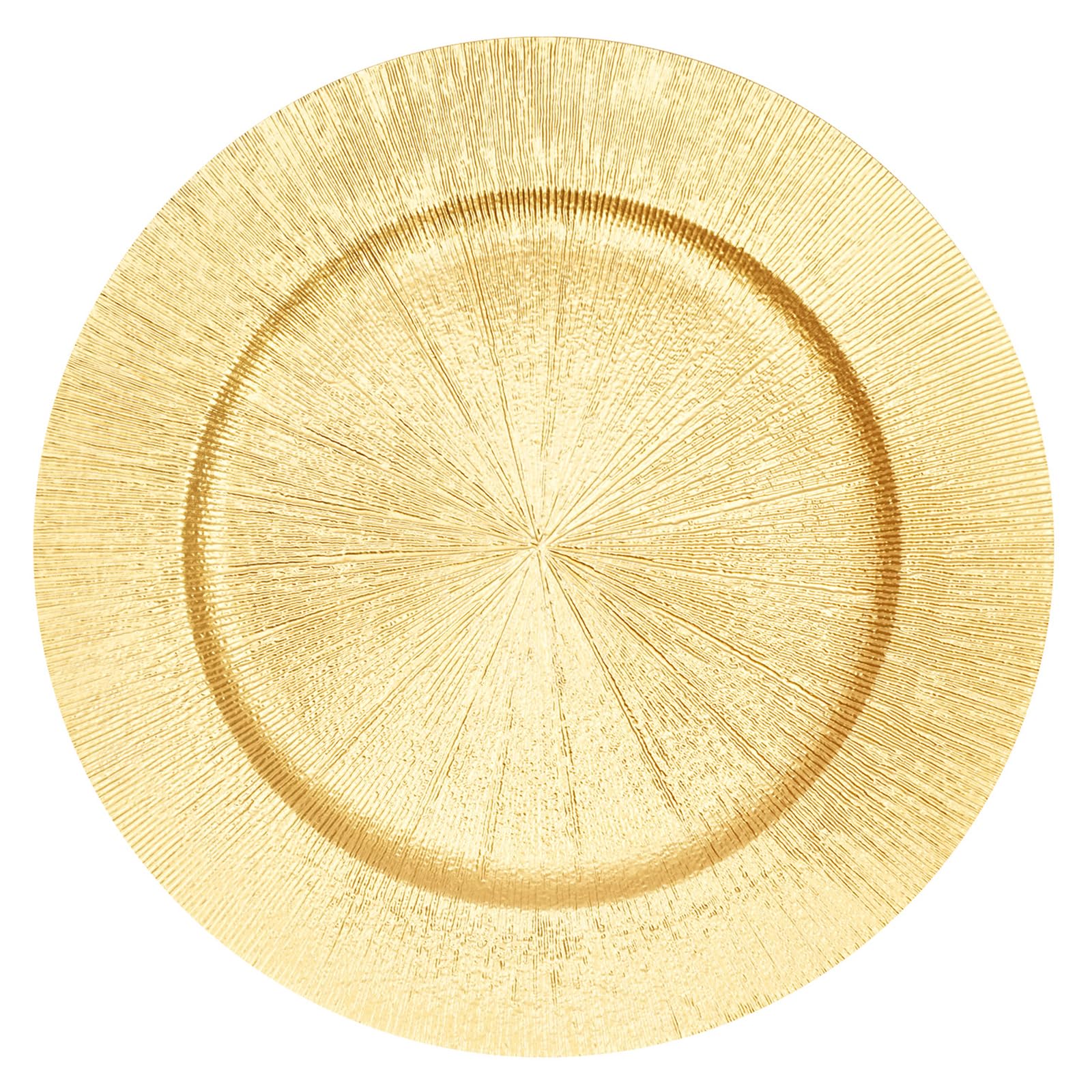 Bokknppo 50Pcs Gold Charger Plates Bulk Round Plastic Dinner Charger Serving Plates for Wedding Chargers Plate for Tabletop Decor Christmas,13in(