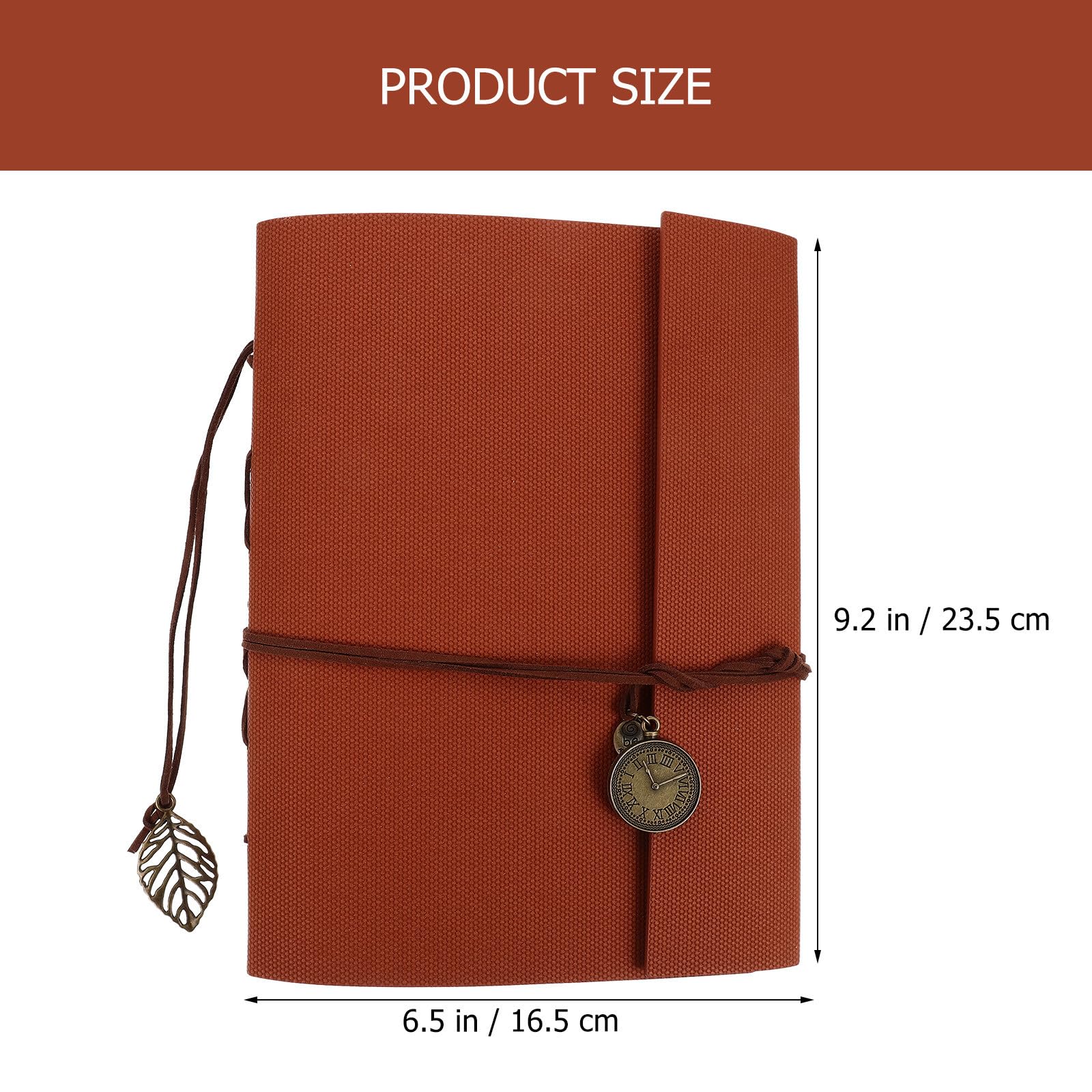FOMIYES Fotoalbum Braunes Scrapbook Vintage zum Selbstgestalten Einfaches und Zartes Design mit Selbstgemacht Gestaltbarem Pu Einband und Seiten und Weihnachten für Hochzeit