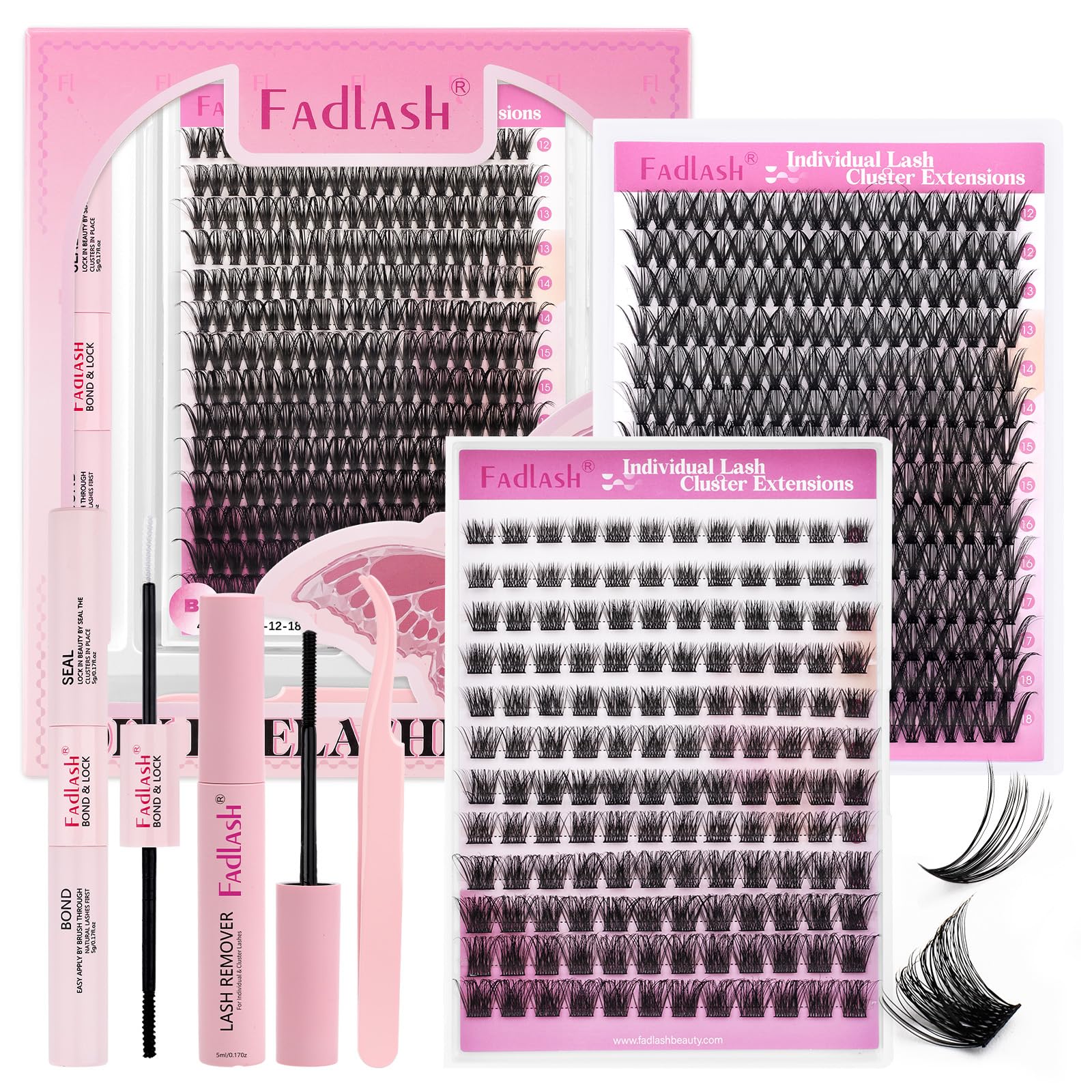 FADLASH Lash 120pcs 0.07mm D Curl 8-16mm 40D Mixed Trays Customizable DIY Eyelash Extensions for Beginners — view 73