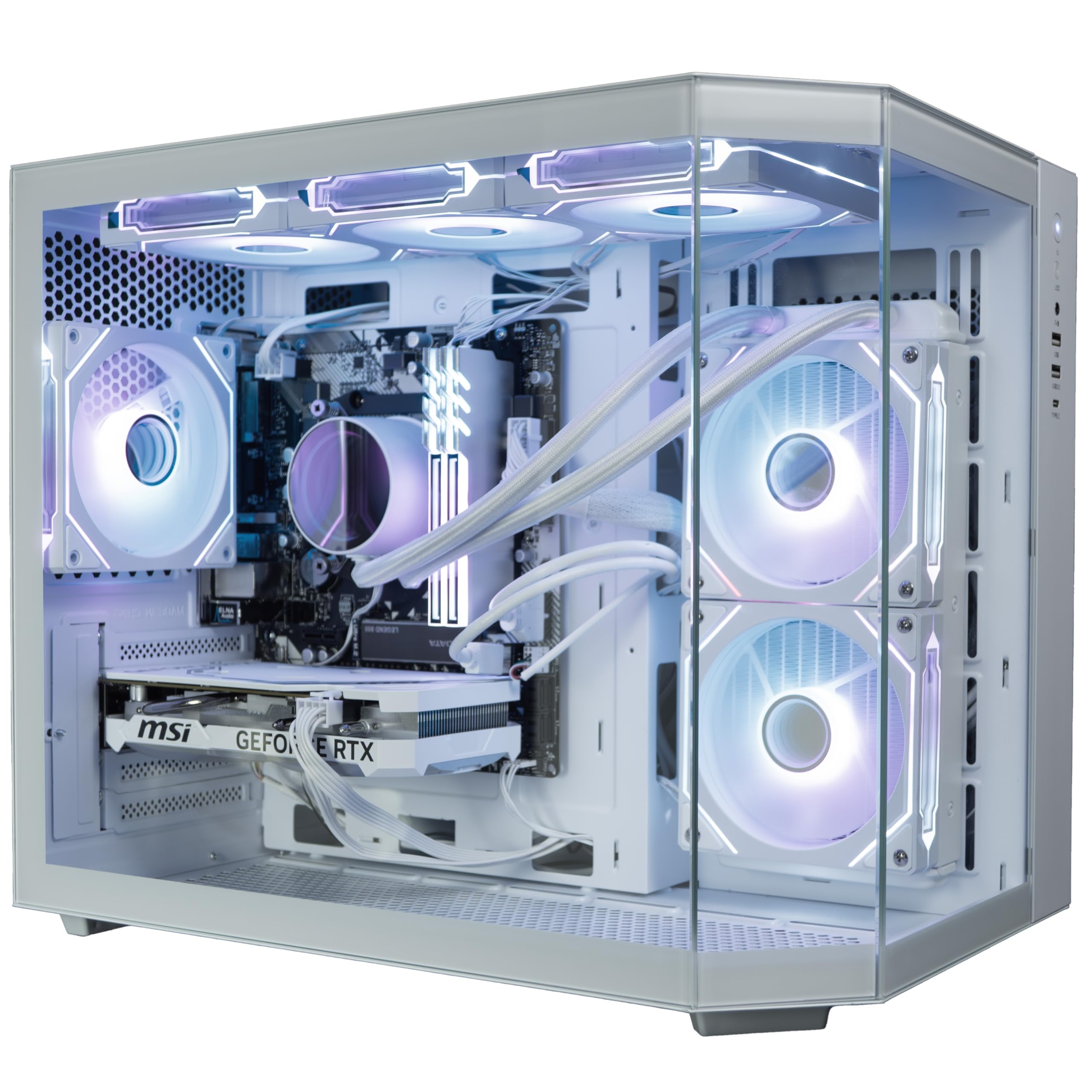 ionz Gaming PC - Desktop Computer, Ryzen 7 5800X, NVIDIA RTX 5060 Ti, 16GB RAM, 120mm AIO Liquid Cooler, 1TB NVMe SSD, 600W 80+ PSU, WiFi, Windows 11, Apex Black — view 15
