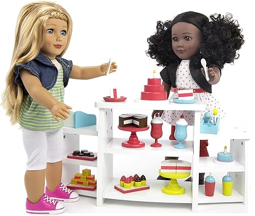 Miniatura 4 de Playtime by Eimmie - Muebles para muñecas de 18 pulgadas, accesorios para panadería, juegos de madera, se adapta a Generation, My Life & Similar,