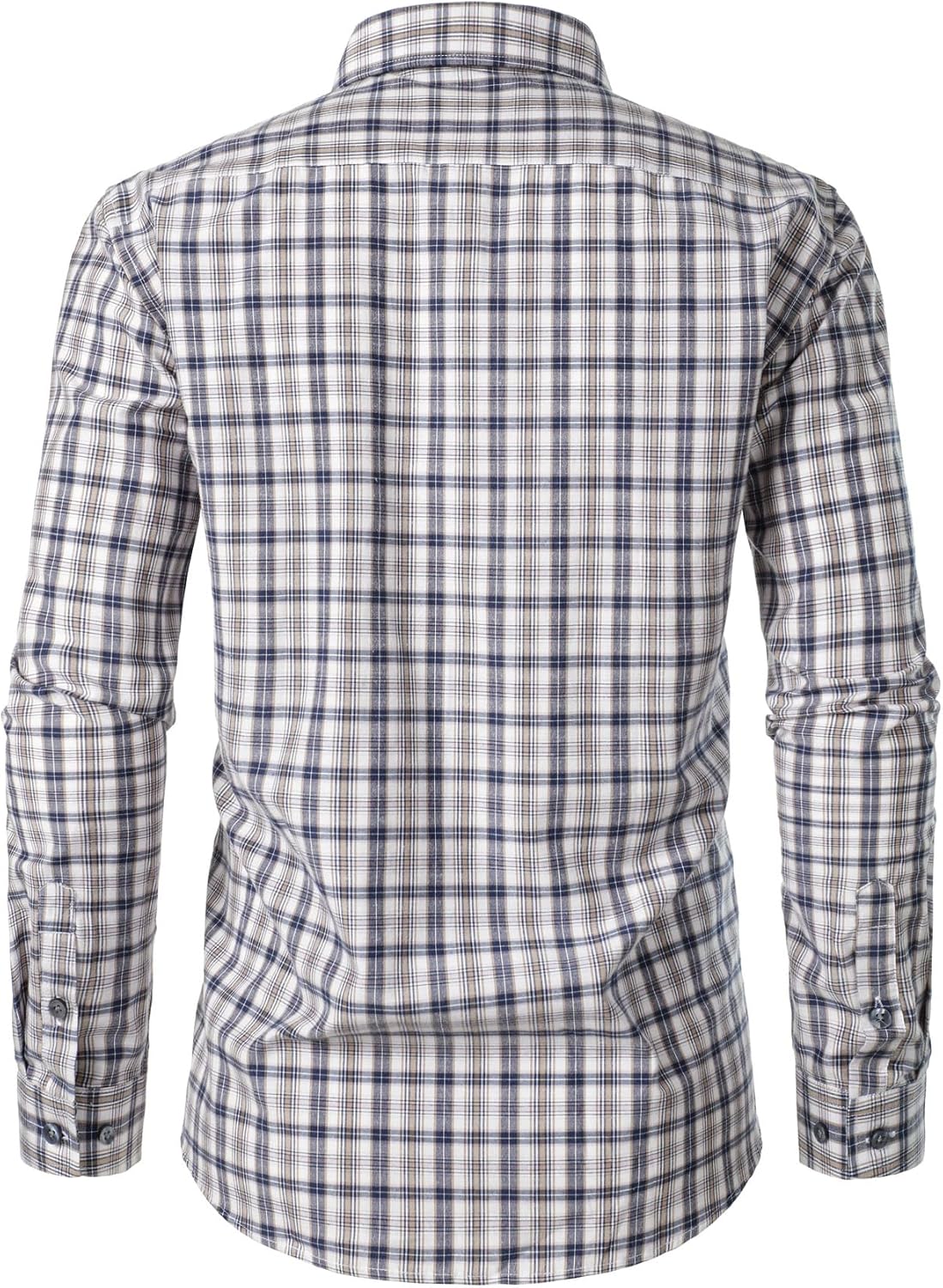 JEMITOP Men's Transitional Weather Slim Fit Long Sleeve Button Down Shirt Business Casual Dress Shirts with Pocket - Image 4