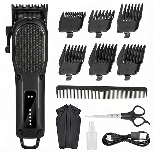 Men's Hair Clippers for Professional Hair Trimmer Cordless Rechargeable Powerful Beard Trimmer Hair Cutting Grooming Too