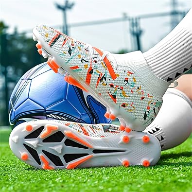 Soccer Cleats for Mens Womens Youth Football Boots Outdoor Comfortable Baseball Training Sneaker Shoes High Top