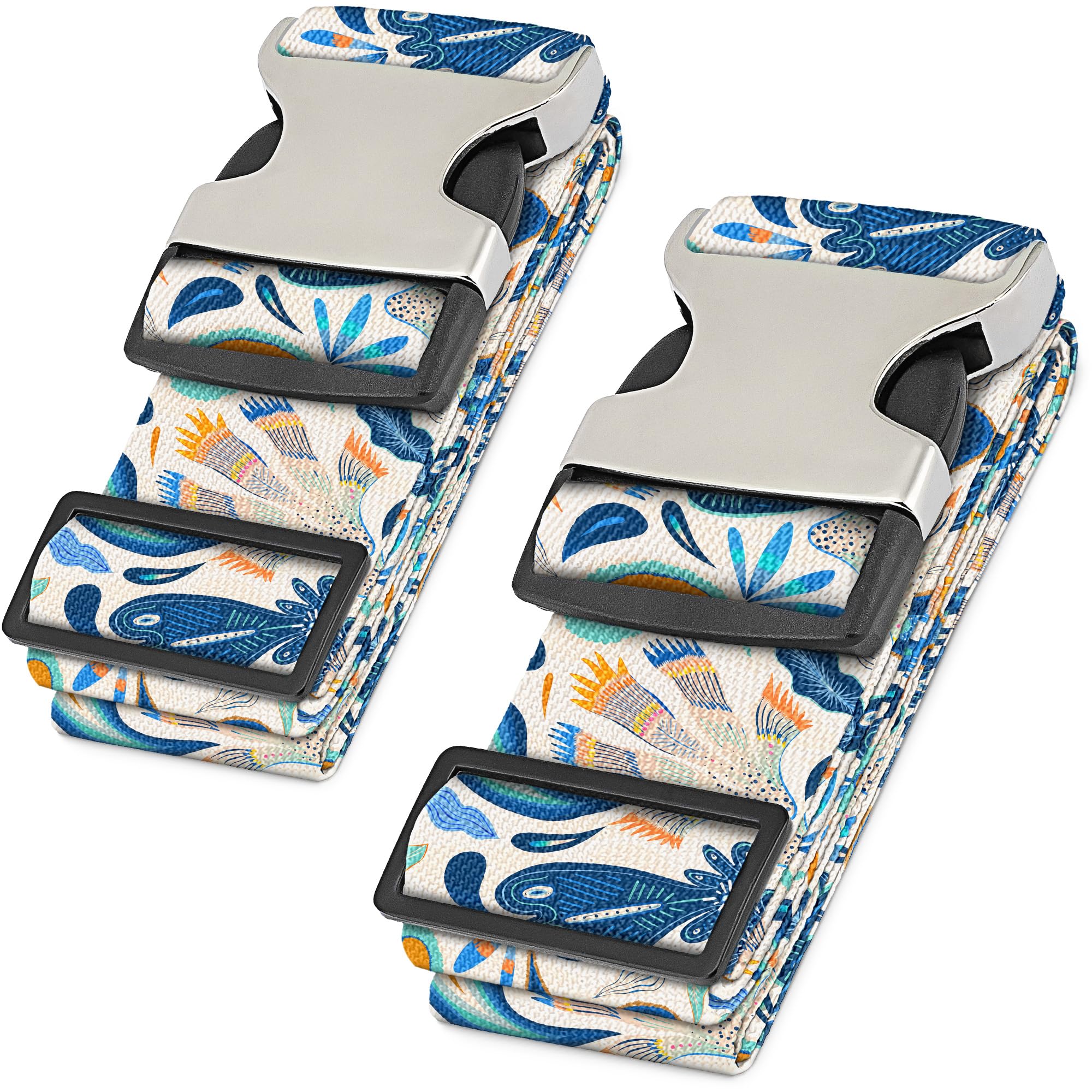 Hero Luggage Straps for Suitcases and Carry-On (2-Pack) Heavy-Duty Secure Belts with 700+ lbs. Max Force Tension