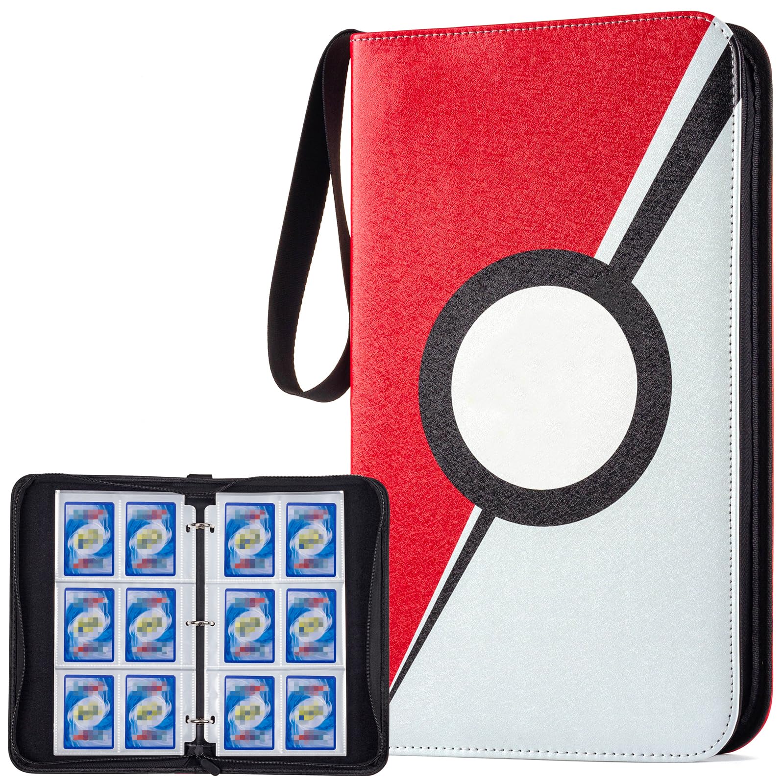 6-Pocket Binder for Trading Cards with 50 Removable Sheets