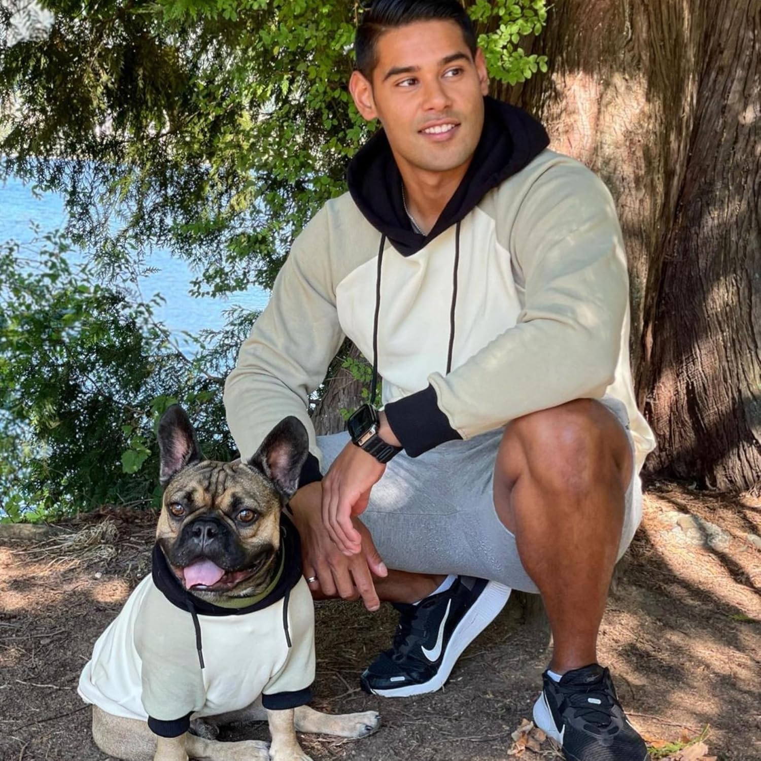 Spark Paws Human Hoodie - Premium Quality, Buttery Soft, Superior Comfort and Fit, Calming Fleece Interior, Suitable for All Styles - Olive Cream - S