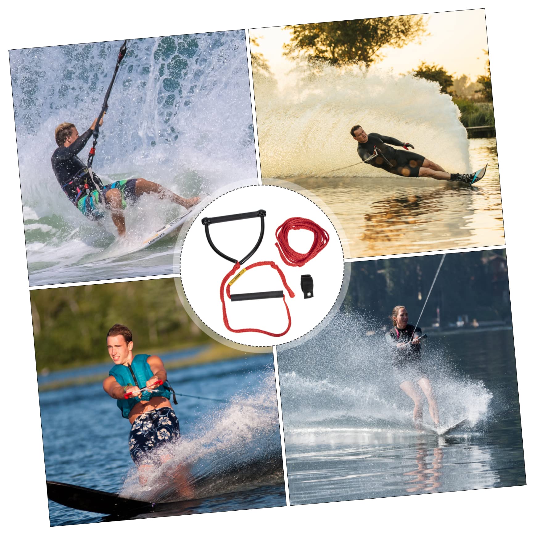 MUSISALY Water Skiing Rope Wear Resist Water Activity Rope for Wakeboarding High Abrasion Resistance Floating Tow Rope for Water Sports Durable Sturdy Design