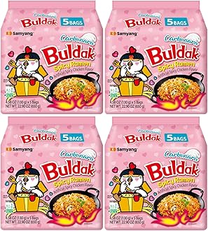KF GOODIES Korean Ramen Variety Pack Gift Box (20 Count) – Spicy Buldak Noodle Assortment for Birthdays, College Care Packages, Office Snacks, and Gift Baskets