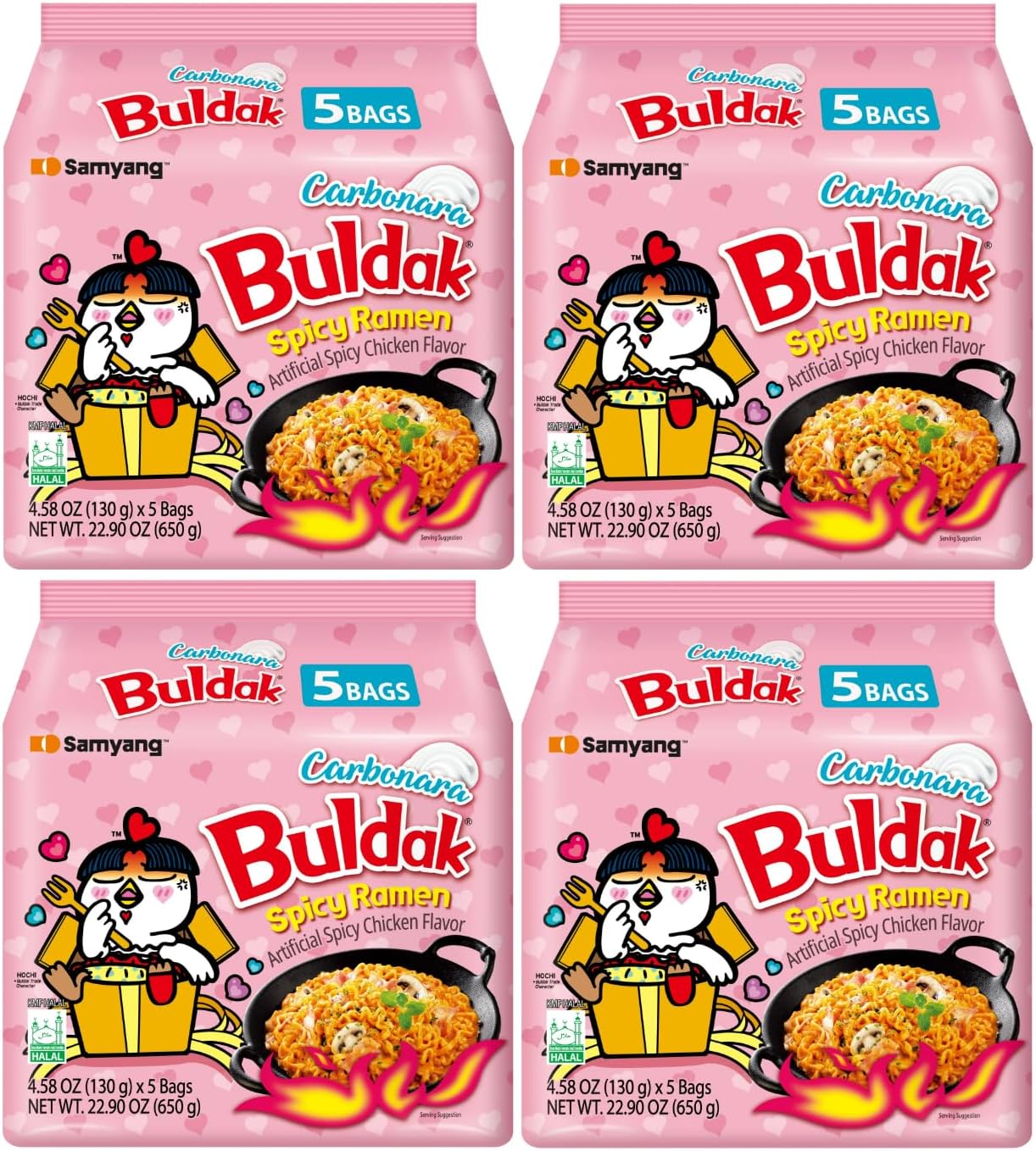 KF GOODIES Korean Ramen Variety Pack Gift Box (20 Count) – Spicy Buldak Noodle Assortment for Birthdays, College Care Packages, Office Snacks, and Gift Baskets