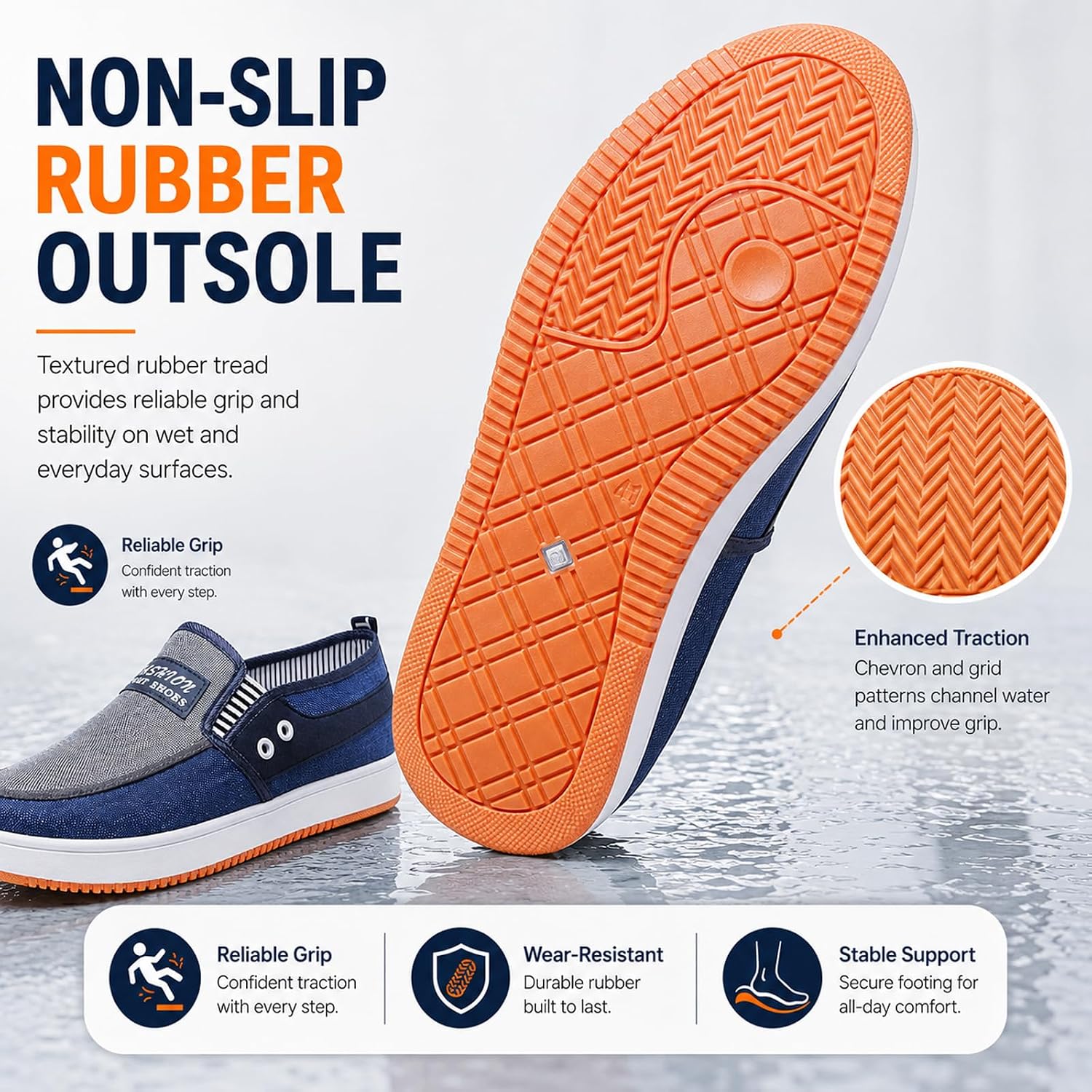 Men's Loafers Casual Slip On Canvas Shoes，Lightweight Breathable Walking Driving Shoes for All Seasons