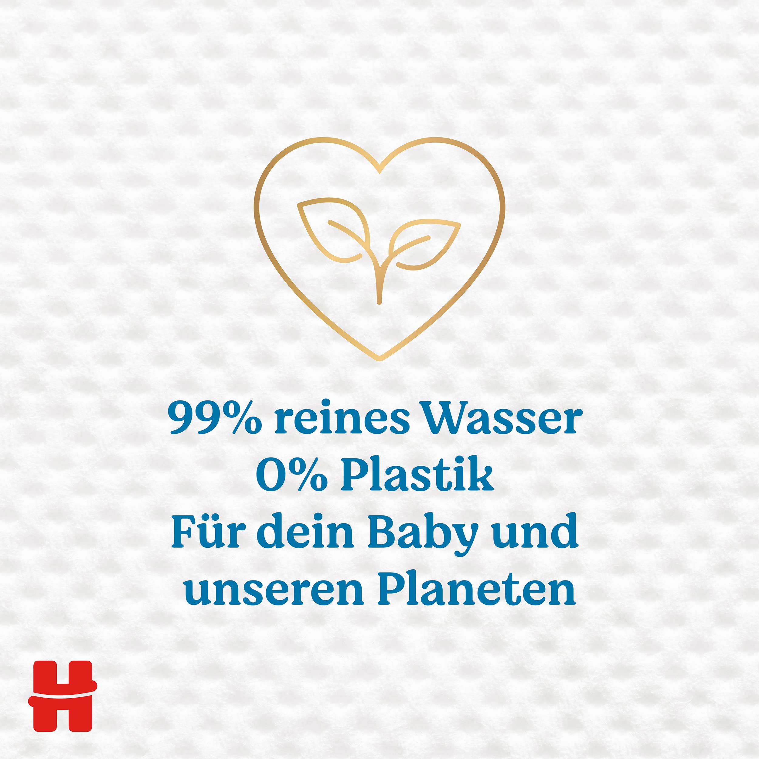 Huggies Pure Extra Care Sensitive Baby-Feuchttücher, Für den ganzen Körper, 99% reines Wasser, Parfümfrei, 8 x 56 Tücher, Monatsbox
