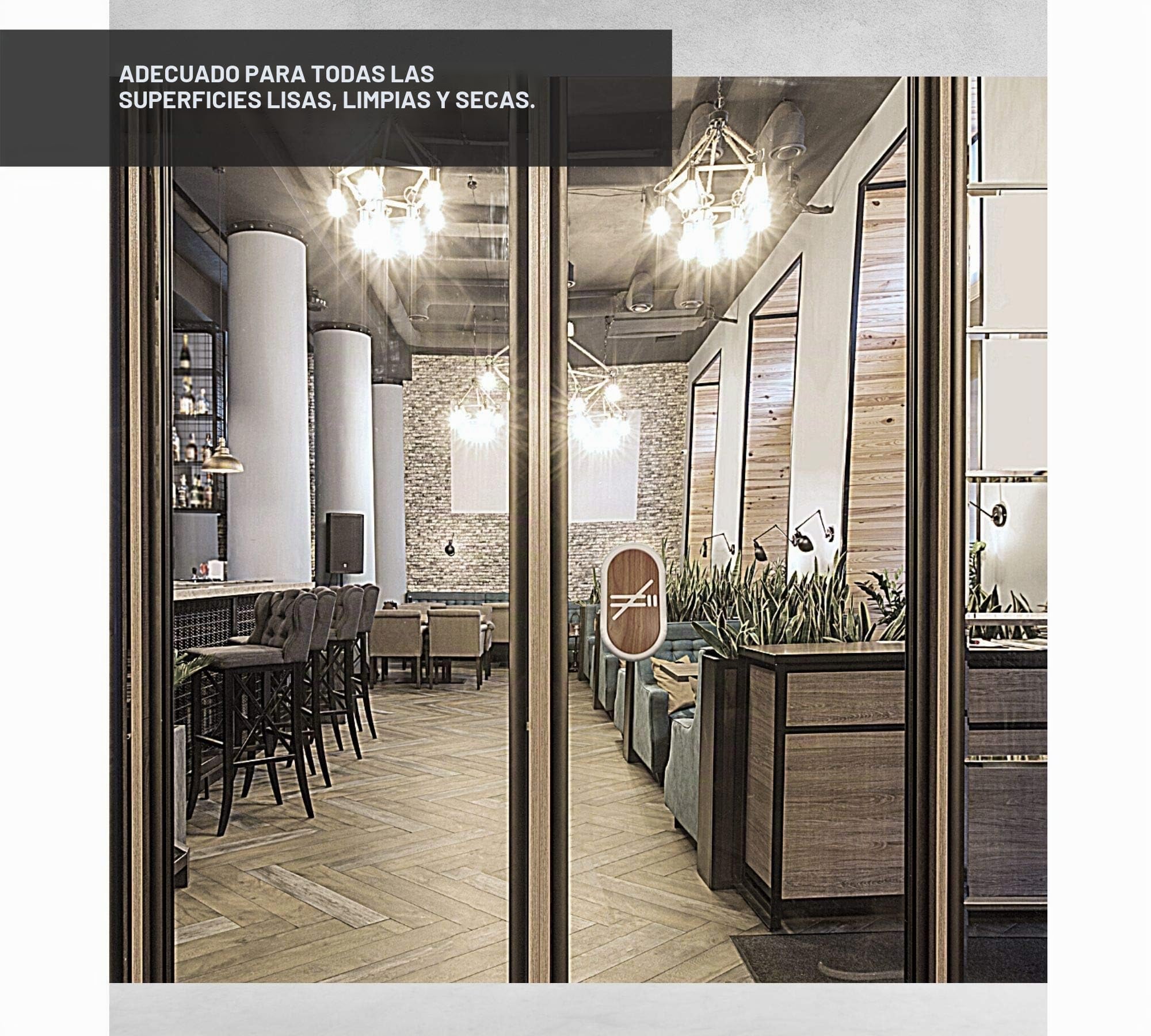 DOJA BARCELONA | Cartel para Baño | Hombre + Mujer + Discapacitado | Color Madera | 100mm x180mm | Simbolo Adhesivo WC para Puerta | Placa Pegatina para Aseo, Aseos Cartel, Señal de Lavabo