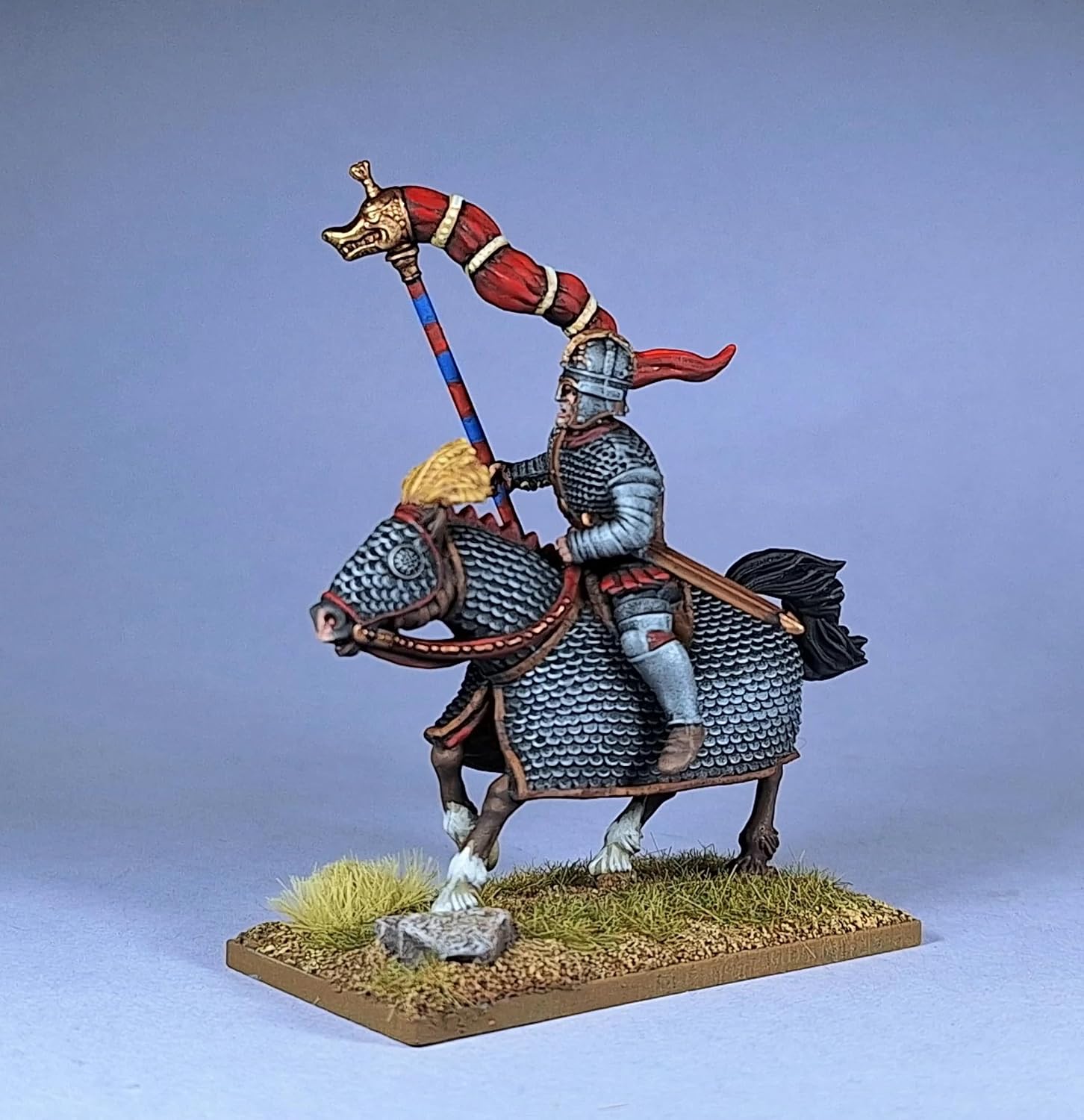 Wargames Delivered - Victrix Late Roman Cataphracts with Bonus Miniature STL Download- 16 Detailed 28mm Heavy Cavalry Miniatures, Riders, Armored Horses, Kontos, Swords & Draco Standard for Wargaming