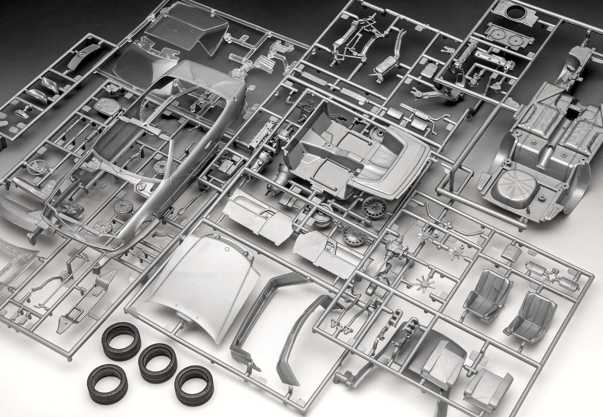 Revell Mercedes-Benz 300 SL-24 Coupé 05615 Mercedes Benz, 100 anni, scala 1:24, kit modellino in plastica non costruita con accessori