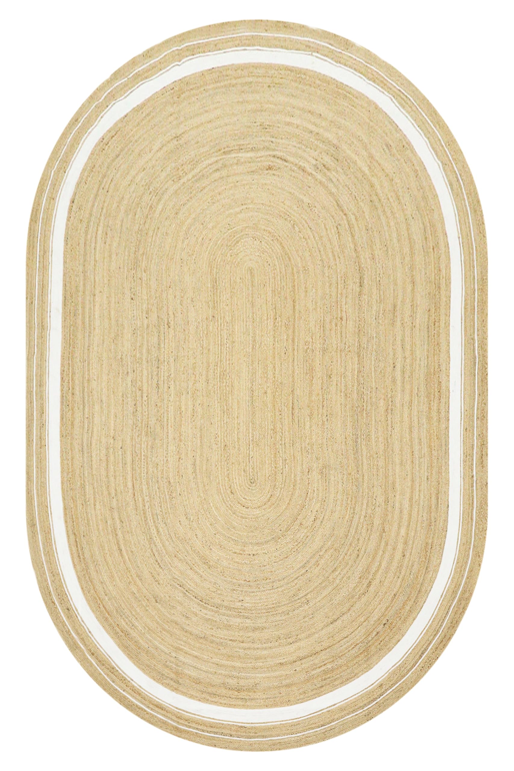Tapis géométrique ovale en jute pour sublimer vos espaces de vie