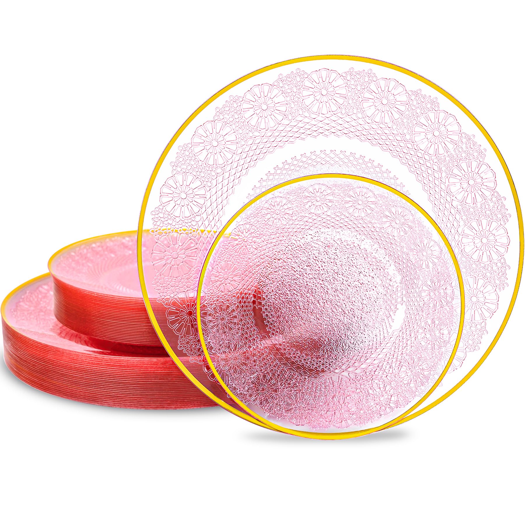 White Plastic Plates - 100 Pack, Heavy Duty -12 White Plastic Plates - 100 Pack, Heavy Duty -12
