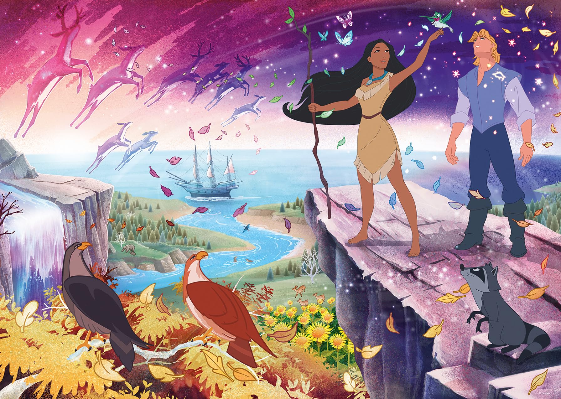 Ravensburger Disney Collector's Edition Pocahontas 1000 Piece Jigsaw Puzzles for Adults and Kids Age 12 Years Up