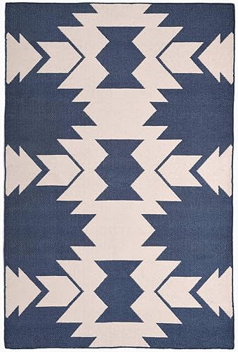 Fab Habitat Alfombra lavable a máquina, tejida a mano, resistente a las manchas, apta para mascotas, reversible, hilo de poliéster reciclado de alta