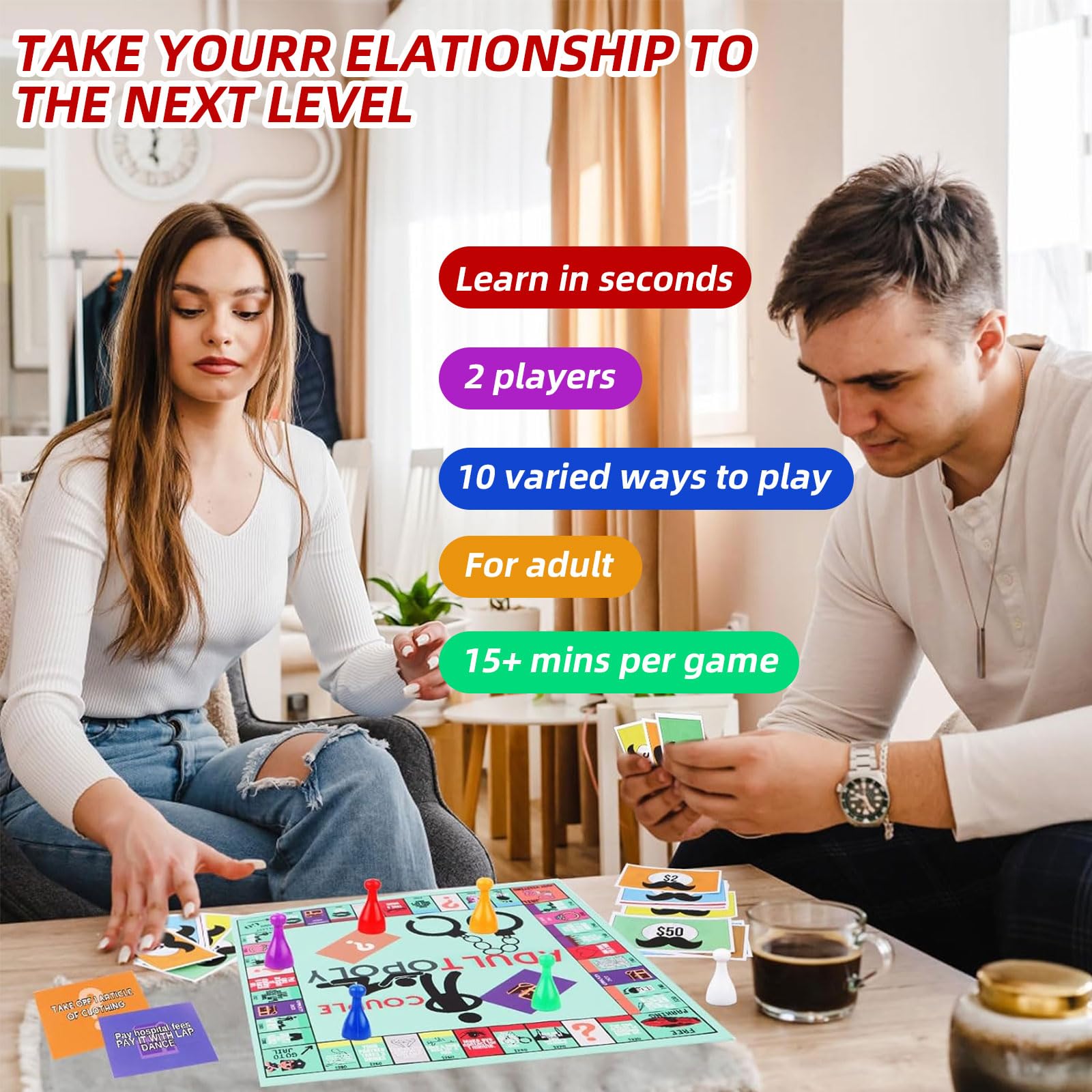 Gioco da tavolo per adulti, gioco da tavolo per adulti di coppia