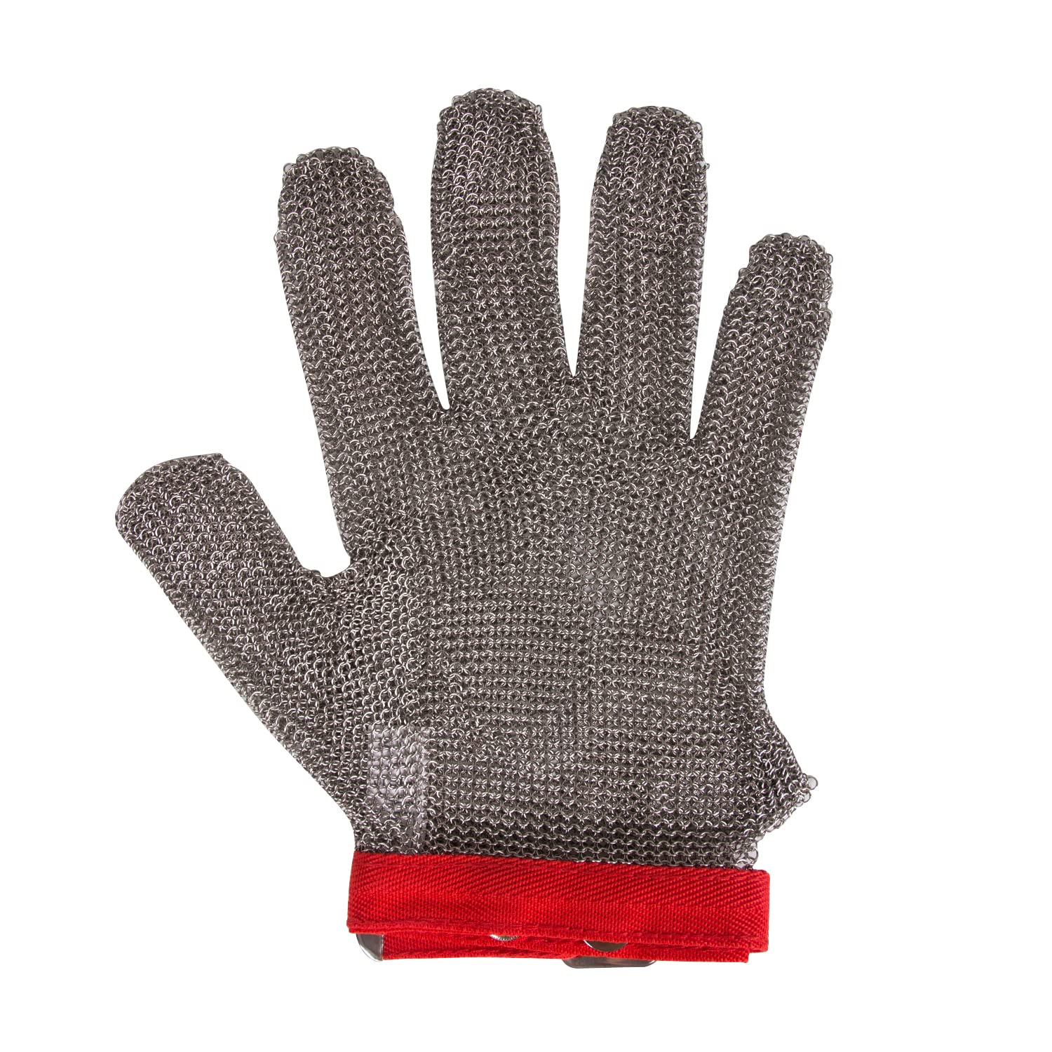 ThreeH Guantes de acero inoxidable de malla Prueba de corte resistente a las puñaladas Guantes de seguridad para cortar el trabajo de corte GL08 M(1 pieza)