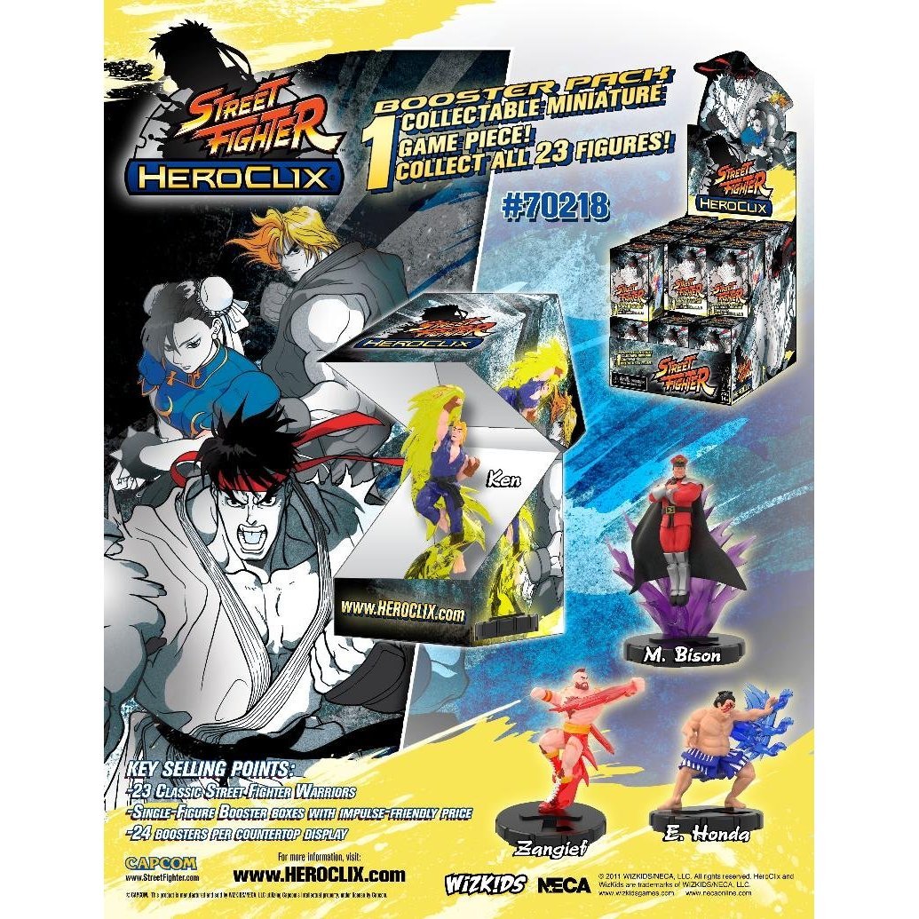 【新品】 Heroclix Street Fighter Starter Set JUN112181 - CAPCOM: STREET FIGHTER HEROCLIX STARTER 6-PACK