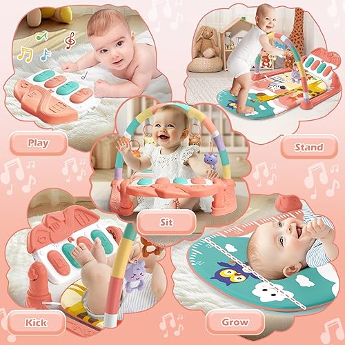 Miniatura 5 de Baby Play Mat Baby Gym Rosa
