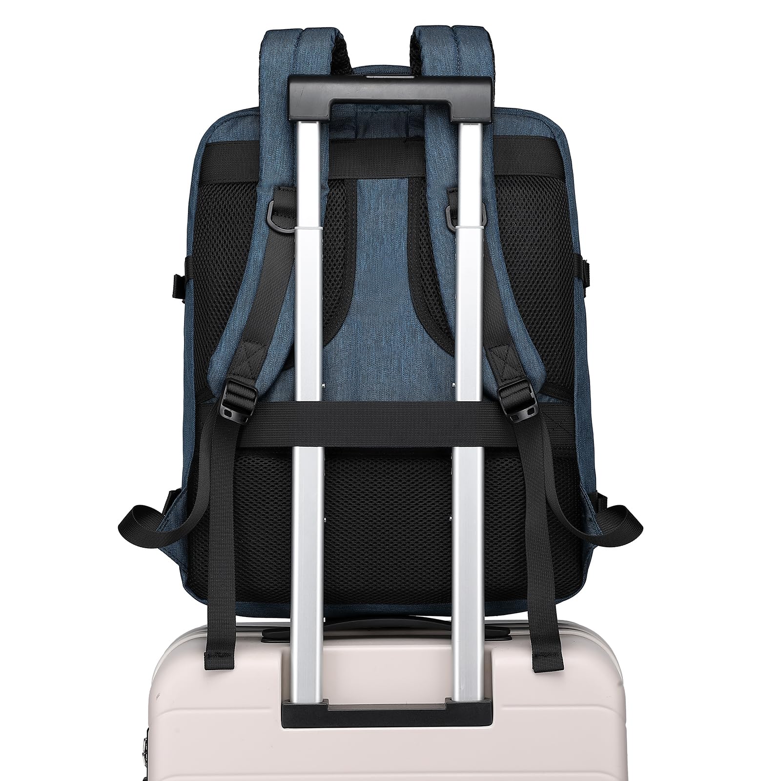 KONO Kabinentasche Untersitz Handgepäck Rucksack 45 x 36 x 20 cm Große Kapazität Reiserucksack, Navy, Marineblau (Unter dem Sitz)