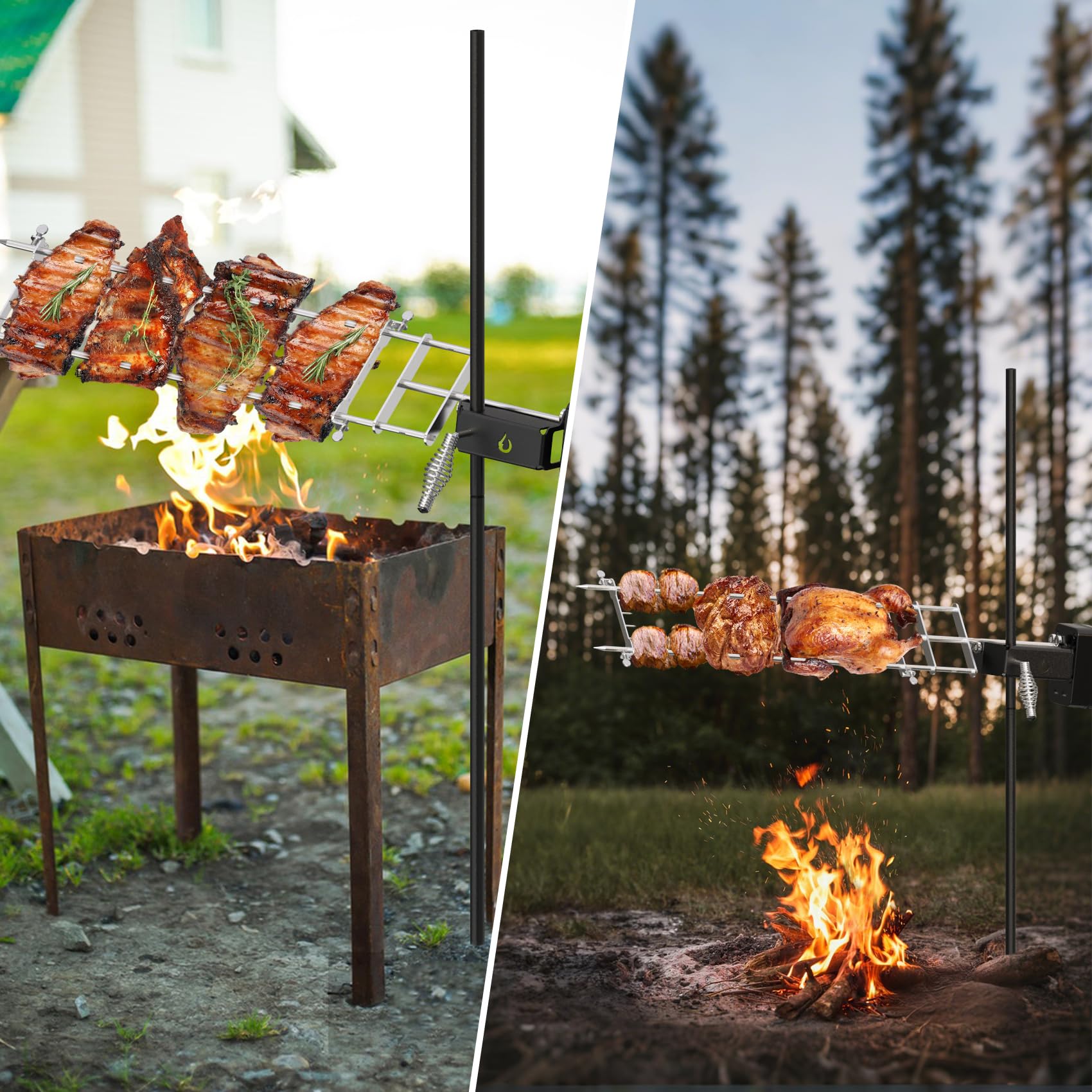 onlyfire Kit de parrilla asadora para barbacoa al aire libre