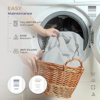 Vista 6 de THREAD SPREAD 100% Sábanas de algodón tamaño Queen - Juego de 4 piezas, 400 hilos, solo sábanas Queen de algodón, suaves, transpirables