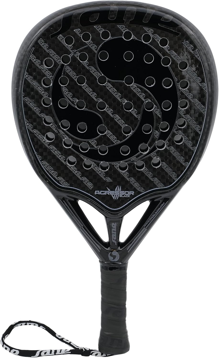 Pala de pádel Sane AGRESSOR VII Black