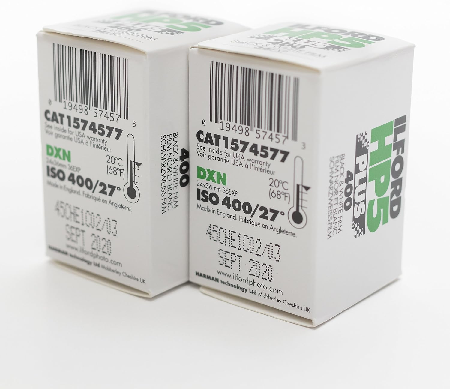 Ilford HP5 Plus Black and White Printing Film 35mm ISO 400 36 Poses 2-Pack
