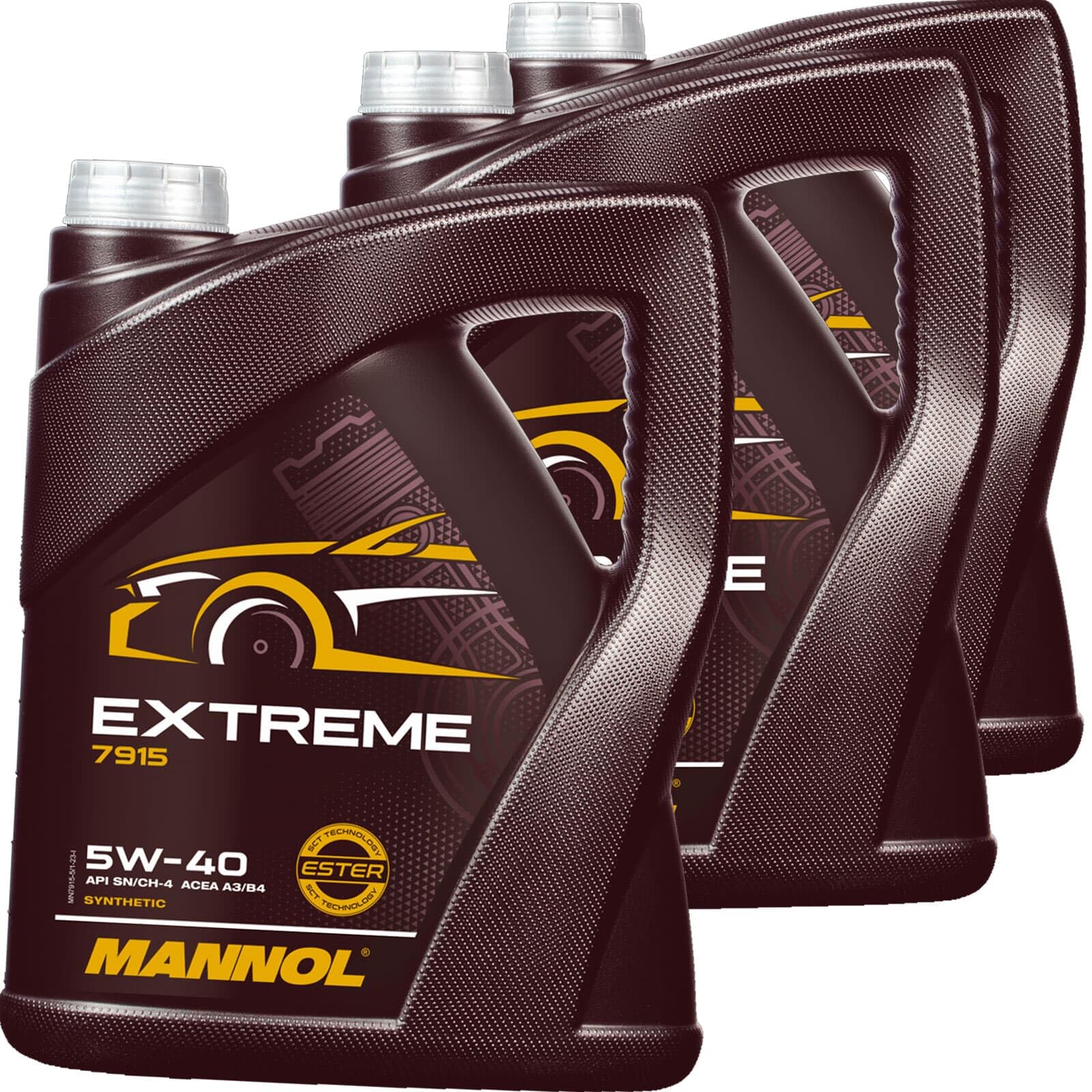 SCT Mannol 3x MN7915-5 Motoröl (5 L) | Motoröl Mannol 7915 Extreme 5W40 Api Sn Acea A3, Mannol 7915 Extreme 5W-40