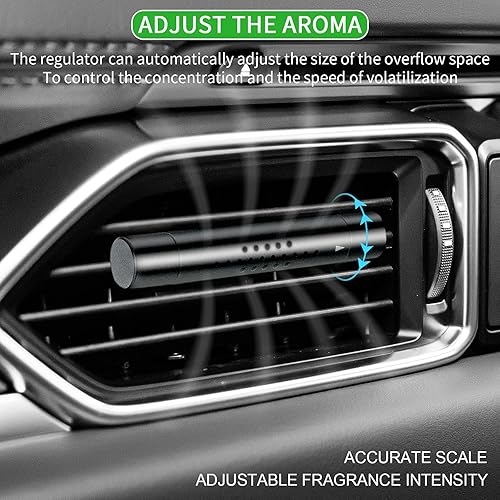Miniatura 5 de 2 piezas de ambientador para automóvil, clips de ventilación cilíndricos de aceite esencial para ambientador de automóvil, clip de ventilación con