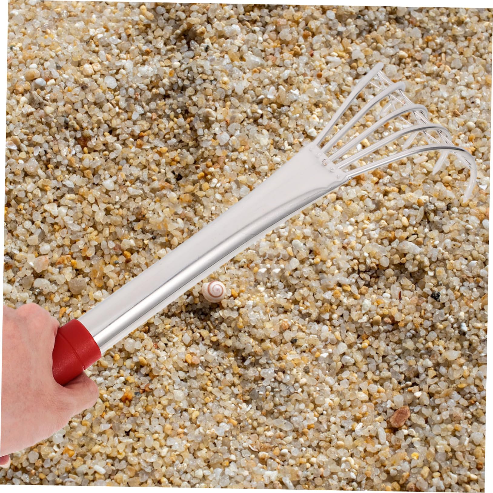 ibasenice 2 Stück Handlicher Muschelrechen Vielseitiges Werkzeug für Strand und Garten zum Muscheln für Gartenarbeiten Langlebig und Einfach zu Bedienen für Gartenliebhaber und