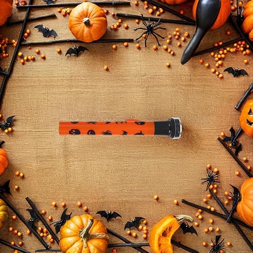 Miniatura 8 de 3 lámparas de proyector de linterna de Halloween con patrones de calabaza y fantasma, antorcha de metal para iluminación, accesorio aterrador