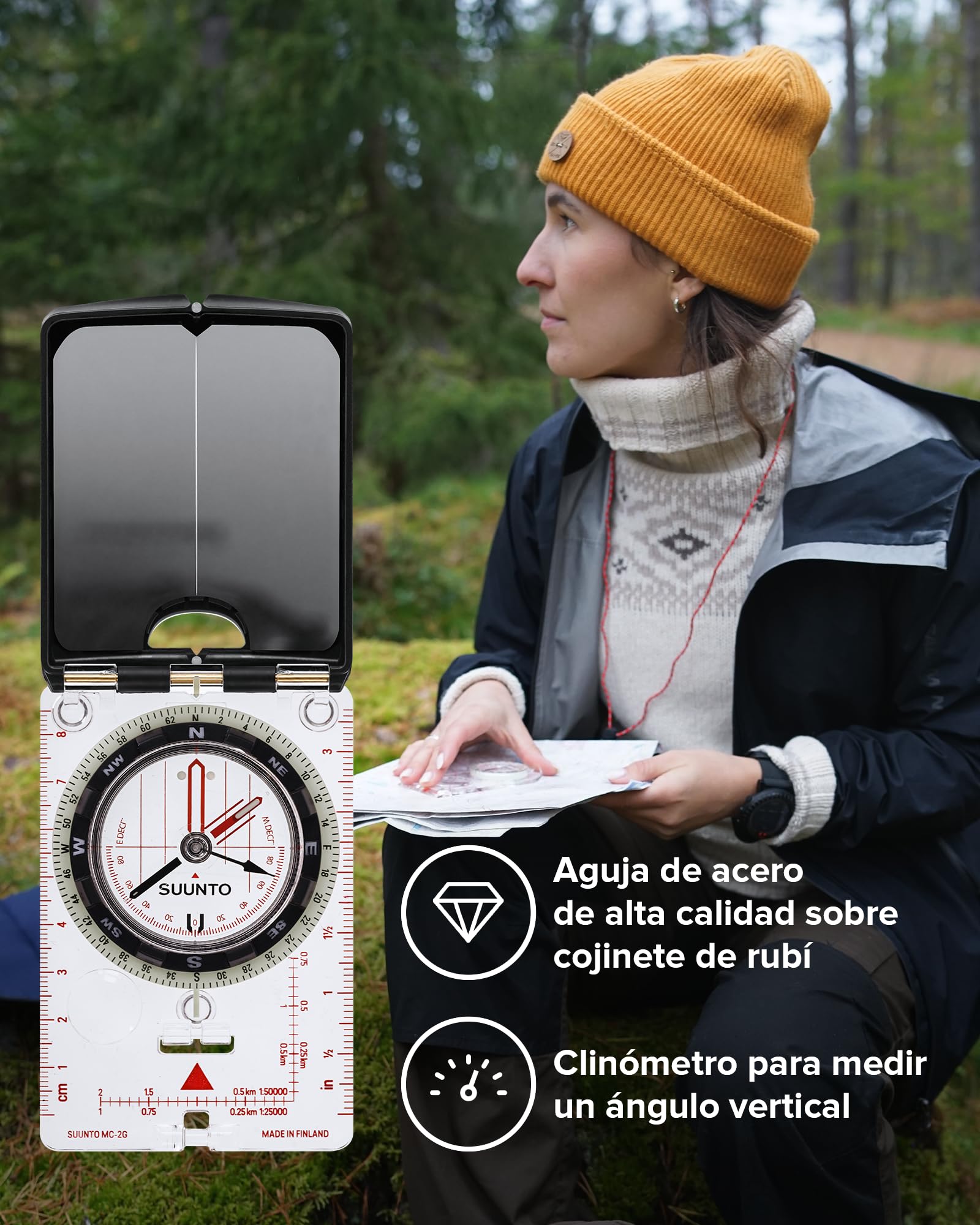 Suunto MC-2/G/6400 - Brújula (talla única), color blanco