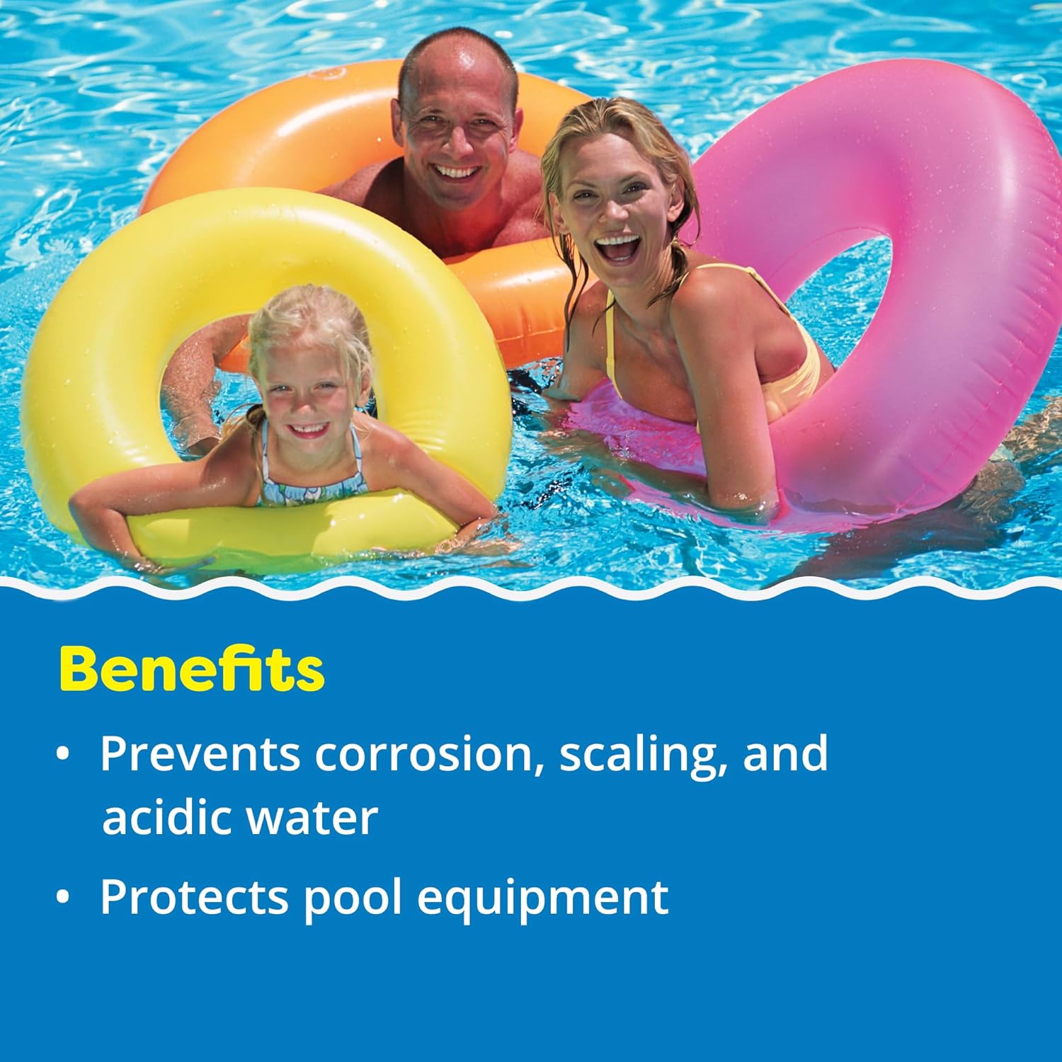 In The Swim Calcium Hardness Increaser for Swimming Pools - Fast-Acting, Scale Prevention - 94% Calcium Chloride - 25 Pounds