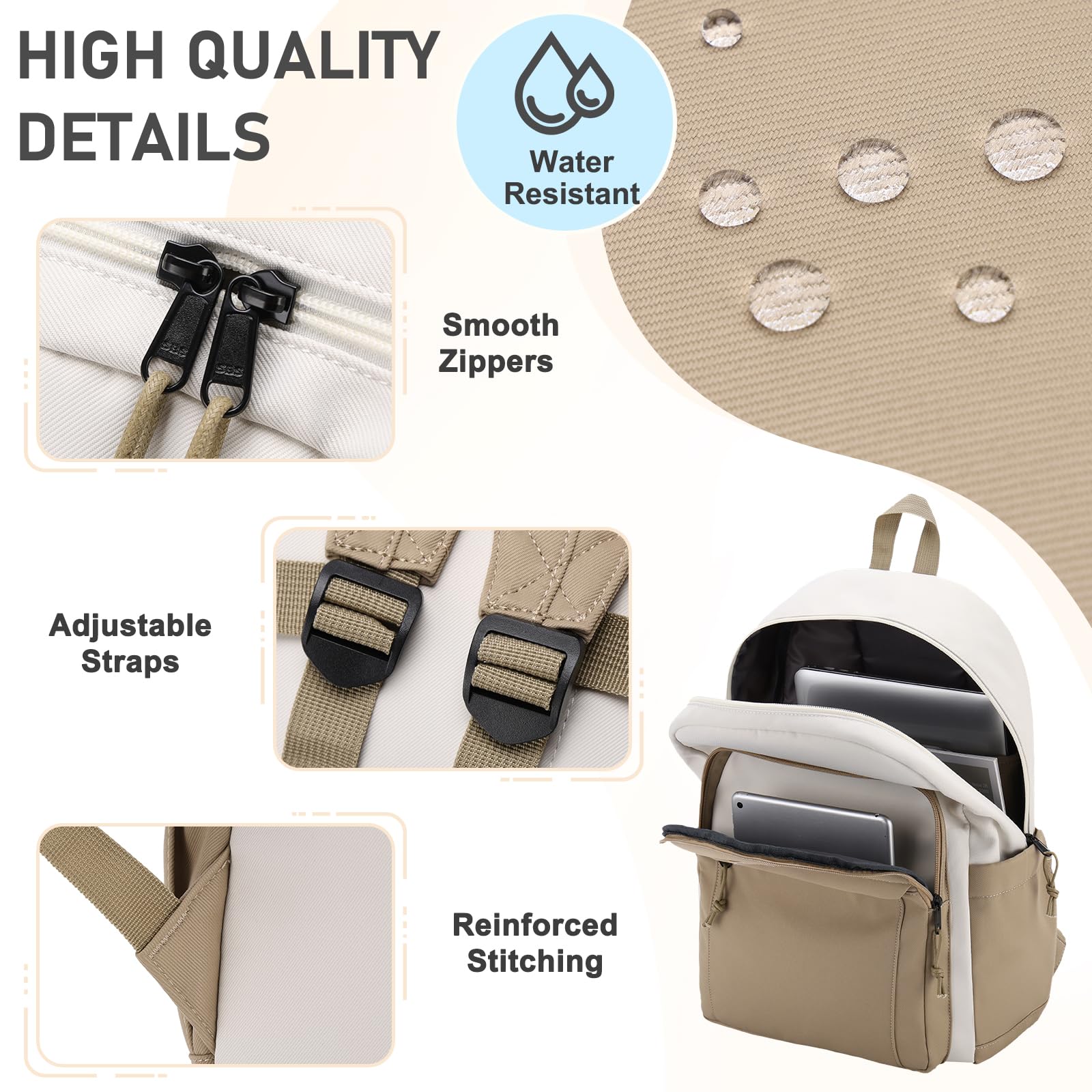 Kasqo Mochila escolar, mochila de escuela secundaria para adolescentes, niñas, niños, mochila escolar, casual, para mujeres y hombres, mochila para viajes universitarios