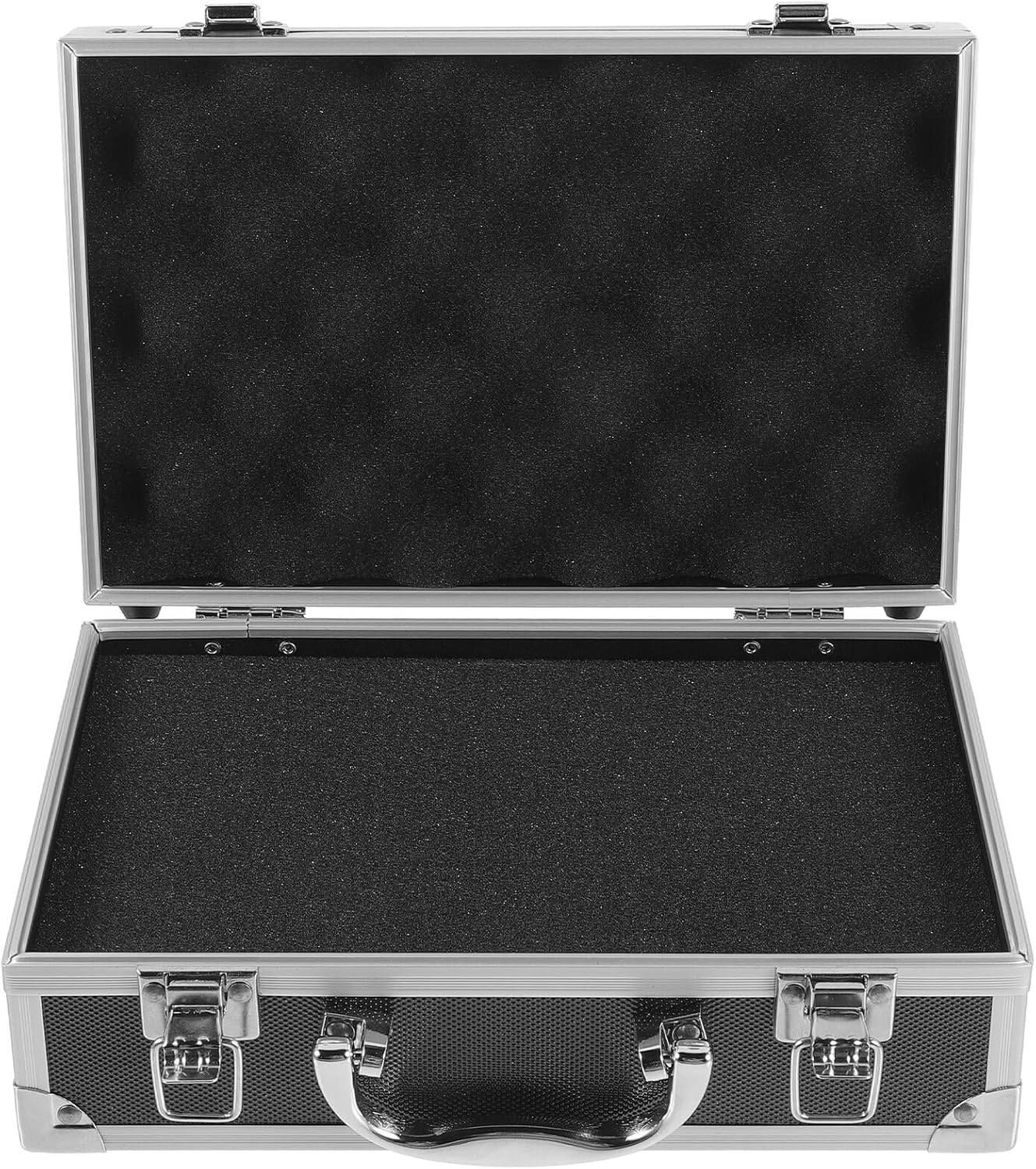 SEWACC Aluminum Alloy Multifunctional Toolbox with Lock Compact Travel Tool Case Lightweight Organizer for Men and Small Tool Storage