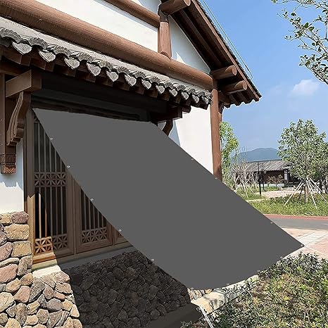Amazon Co Jp ベランダ 目隠し 150x400cm 撥水 高い耐久性 暑さ対策 簡単設置 取り付固定ロープ付属 遮光ネット 建設現場 遊び場 公園のアクティビティエリア ダークグレー Diy 工具 ガーデン