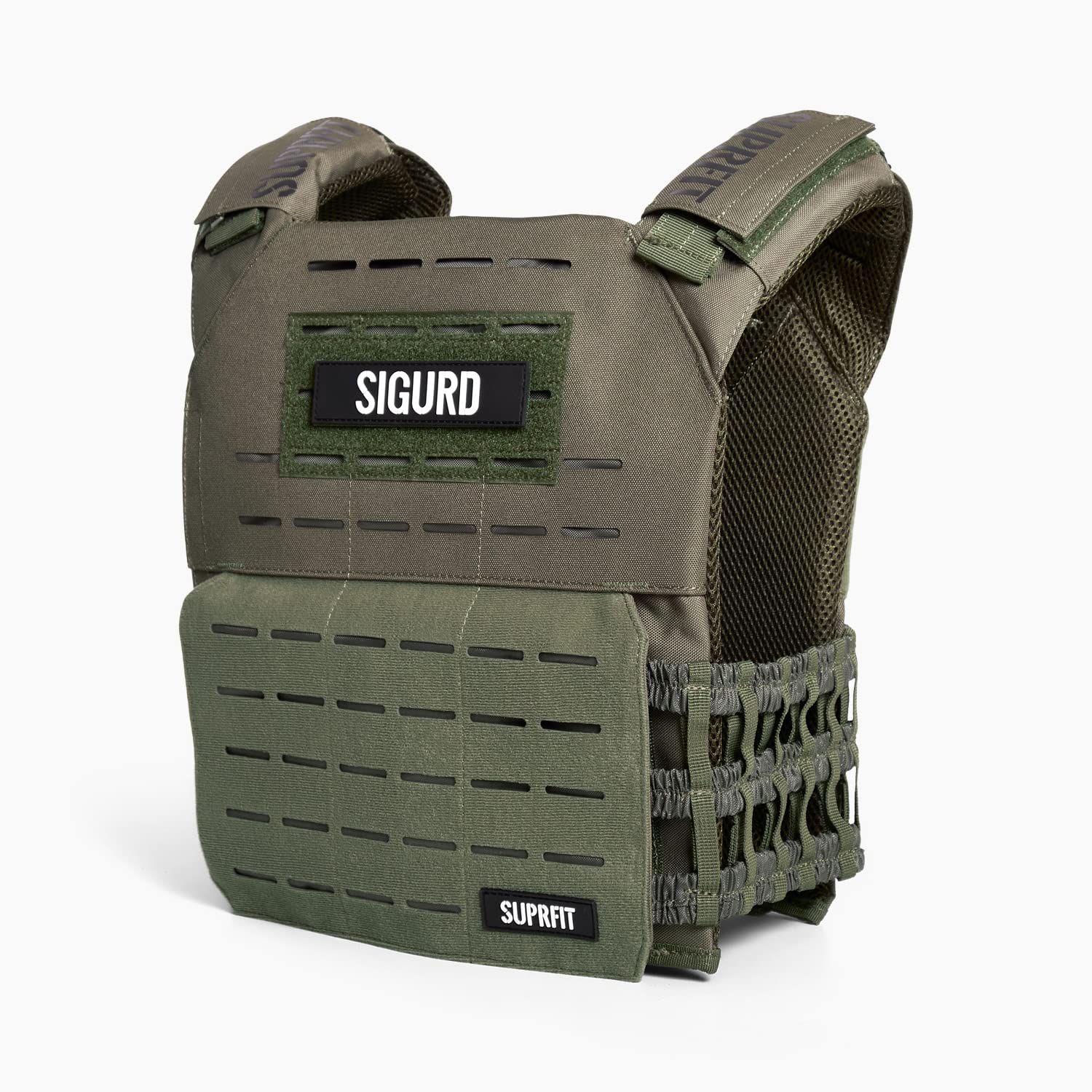 Suprfit Sigurd 3D Kamizelka do treningu krzyżowego - Kurtka Lester, do 17 kg, z płytami o wadze 2 x 2,6 lub 2 x 4 kg, regulowana, unisex