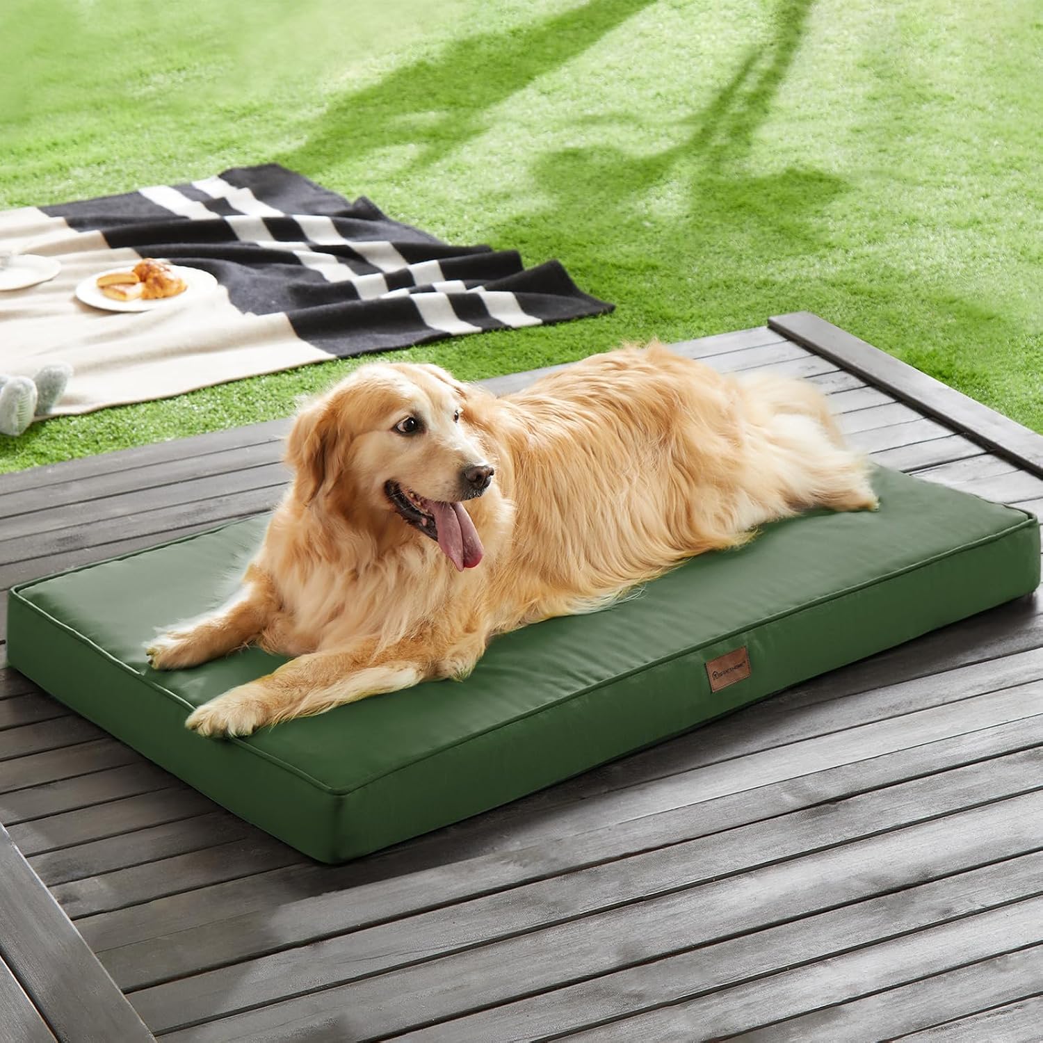  Outdoor Waterproof Dog Bed for Large Dogs, Washable Cover, 30" thumbnail